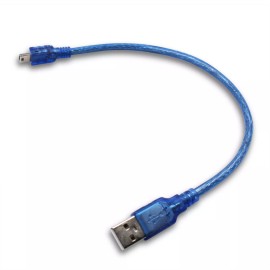 Brain Wire Mini USB Cable 30cm (12in) 1ft USB 2.0 Male Type A for Arduino - US Shipping!