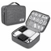 Waterproof Cable Storage Bag, Portable Electronic Organizer Case for USB