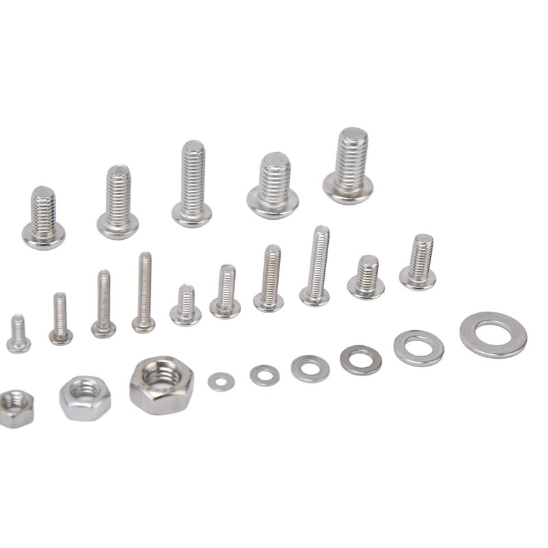 460Pcs Hex Socket Screws Kit 304 Stainless Steel Screw Nuts