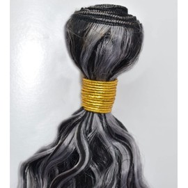 Condescension P4/Grey Human Hair Bundles 16 18 20 inch Water Wave Human Hair Bundles Highlight Chocolate Grey Unprocessed Soft Sewn In Hair with Double Weft for Black Women
