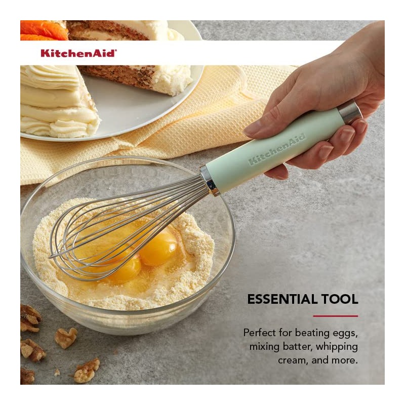 KitchenAid Gourmet Utility Whisk, 10.5-Inch, Matte Pistachio