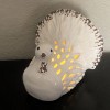 Debi Lilly Ceramic Turkey Lighted Centerpiece Led Tea Light Thanksgiving