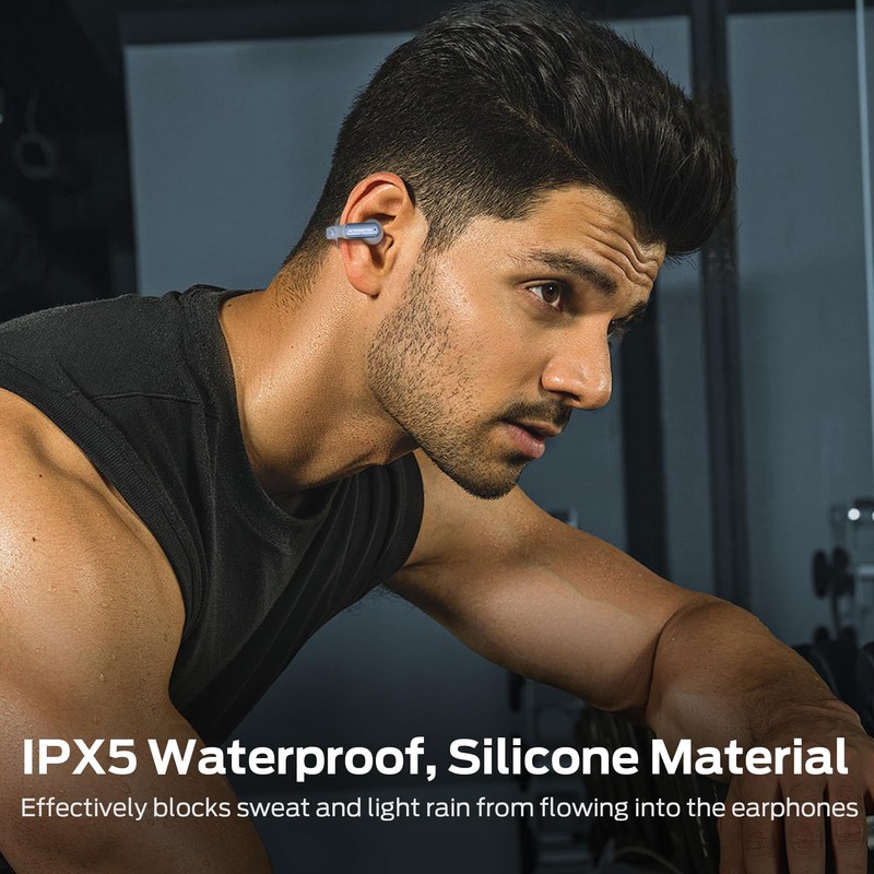 Monster Wireless Earbuds Open Ear AC601, Comfort Clip-On Bluetooth Earbuds,