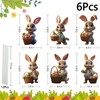 Giggleye Easter Bunny Garden Stake, 2D Easter Advertising Signs, Easter
