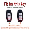 HIBEYO Leather Car Key Case Fits Mitsubishi Outlander 2022-2025 Key