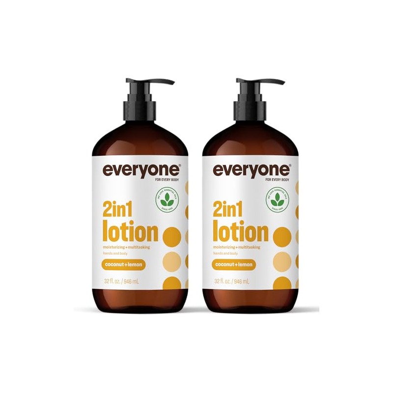 Everyone Lotion, Coconut and Lemon, 32 Ounce, 2 Count