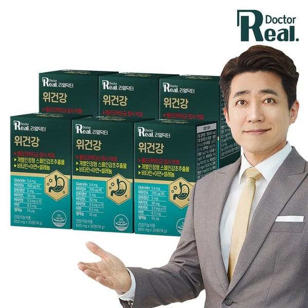 Real Doctor Stomach Health 30 tablets (6 units) (6 months supply), single option / 리얼닥터 위건강 30정 6개 (6개월분), 단일옵션