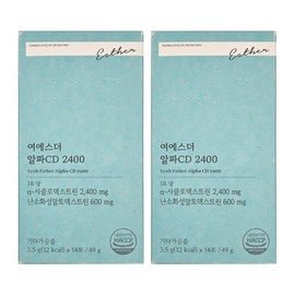 Esther Alpha CD 2400 Yeo Esther Yeo Esther Alpha CD, purchased with my own money, review of effectiveness and effect, 14 packs (2 packs) / 에스더 알파CD 2400 여에스터 여에스더 알파씨디 내돈내산 후기 효능 효과 14포 2개