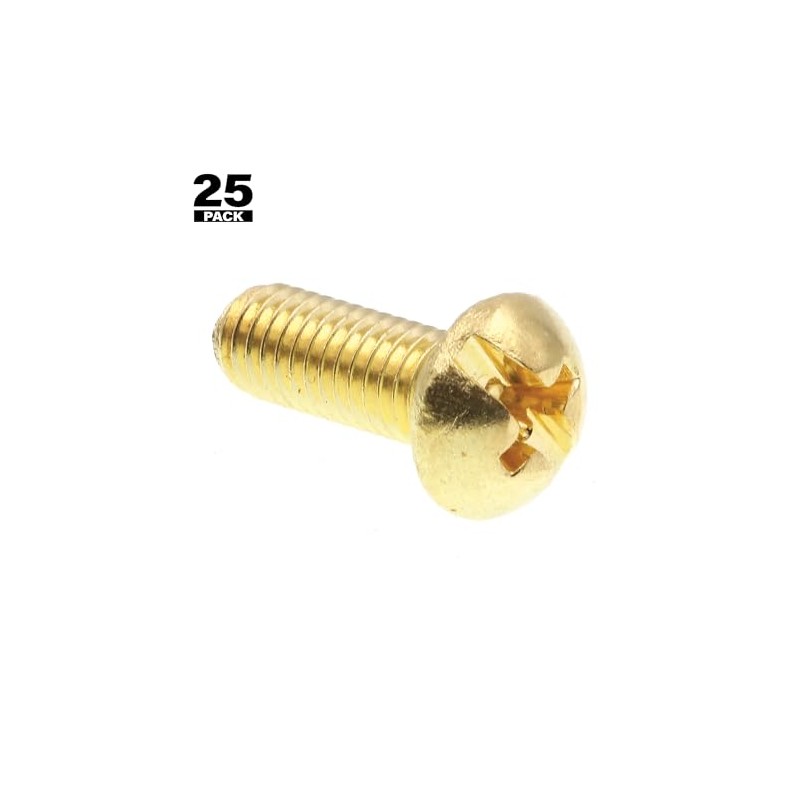 Prime-Line 9004082 Machine Screws, Round Head, Phillips/Slotted Combination Drive, #10-32