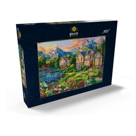 MyPuzzle Cosy House by the Lake - Premium 1000 Piece Puzzle - MyPuzzle Special Collection by Puzzle Galaxy