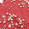500PCS / 1.1LB Square Ceramic Mosaic Tiles, 0.4 x 0.4