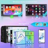 7” Wireless Apple CarPlay Double Din Car Stereo,FM Car Radio,Bluetooth