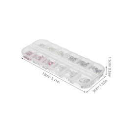 Baluue Nail Art Rhinestones Kit Gems for Professional Manicure Enthusiasts Nail Decorations Sparkling Rhinestones for Stunning Designs