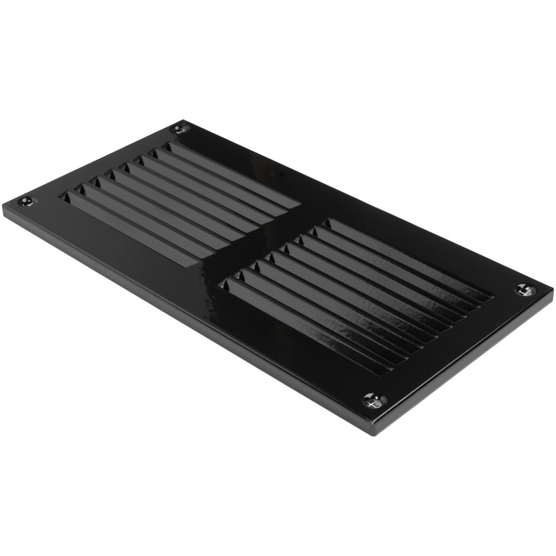Vent Systems 20x10cm Air Vent Covers - Black - Metal