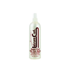 Leisure Curl Super Fast Hair Gro 16 fl oz, Leave-In Spray With Jojoba Oil, Aloe Vera & Vitamin E for Anti-Breakage Natural Healing | Good for All Hair Types Men Women 178R