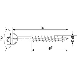 SPAX 441010400403 Indoor Countersunk Screws, 1.6 x 1.6 inches (4.0 x 40 mm), Pack of 200