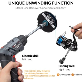 THKFISH Fishing Line Winder Fishing Line Remover Unwinding Function C-Line Remover