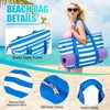 TEUEN Extra Large Beach Bags for Women, Waterproof Sandproof Beach