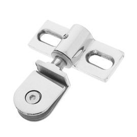 DOITOOL 1 Set Shower Door Pivot Hinge Door Accessories Metal Pivot Hinge Pivot Door Hardware Door Hardware Metal Shower Door Hinge Clamp Stainless Steel Silver Silver