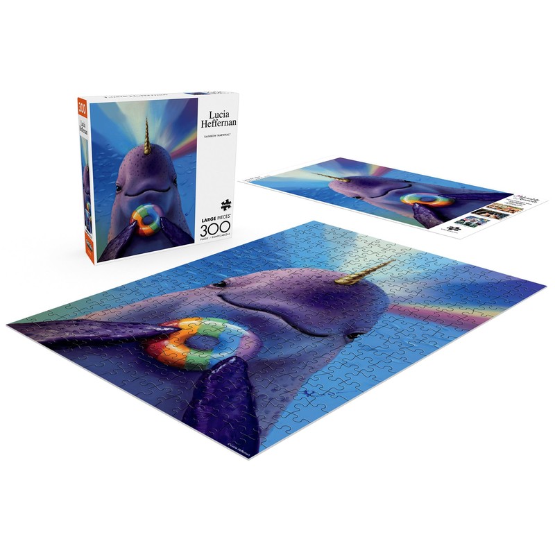 Buffalo Games - Lucia Heffernan - Rainbow Narwhal - 300
