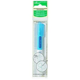 Clover Chacopen Blue Sewing Water Soluble Dual Tip Pen with Eraser