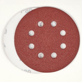 Toowood 5 Inch With 8 Holes Dustless Hook-and-Loop Circular Sanding Discs Sandpapers