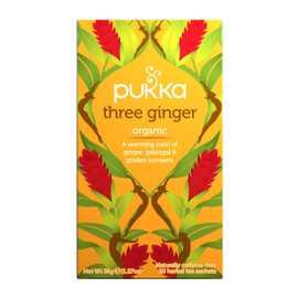 Pukka Organic Three Ginger Tea Bags - 20 Sachets, 36g