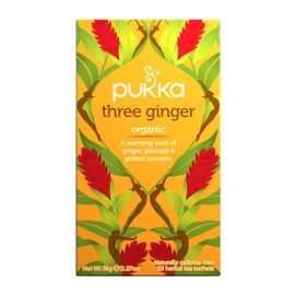 Pukka Organic Three Ginger Tea Bags - 20 Sachets, 36g