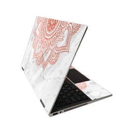 Mighty Skins Skin for HP Pavilion x360 14"" (2020) - Rosette Mandala | Protective, Durable, and Unique Vinyl Decal wrap Cover | Easy to Apply, Remove, and Change Styles | Made in The USA