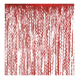 PATIKIL 2 Pack Party Backdrop Decoration, 1mx2m Tinsel Streamer Foil Fringe Curtain Streamers for Parties Backdrop Decoration Christmas Wedding Birthday Photo Booth, Red