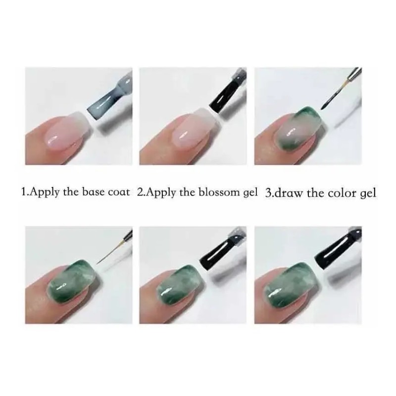 Gel Blooming Led Efecto Uñas Acrílico