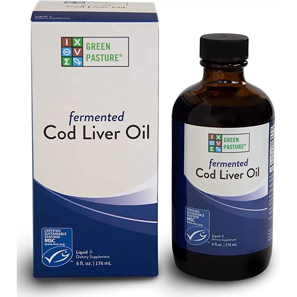Green Pasture Fermented Cod Liver Oil Unflavored 176mL