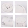 Tonxus Marble Qtip Holder with Lid, White Resin Cotton Swab
