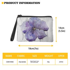 TOADDMOS Mermaid Small Purse Fish Scale Print Coin Purse Mini Purse Zipper Coin Bag for Women Girls Dolphin One Size Coin Bag, Dolphin, coin pocket