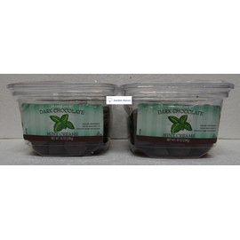 Trader Joe's Dark Chocolate Mint Creams 10oz 284g (Two Tubs)