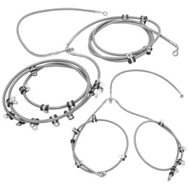 Caltric Front & Rear Brake Hose Line For Can Am Maverick X3 Turbo / Maverick X3 900 2018