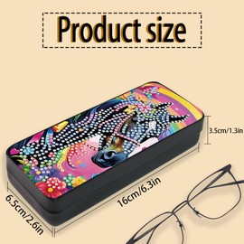 JISHSHAY Diamond Art Glasses Case Horse Diamond Painting Glasses Holder Gem Art Sunglasses Holder Gem Painting Sunglass Organizer Mosaic Kits for Adults Embroidery Kit Jigsaw Puzzles Eyeglass Case
