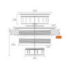 BOTEMY B9171 Copper Kitchen Sink Drain Kit 3 1/2 Sink