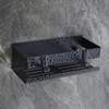 EXLECO Hanging Shower Shelf Stainless Steel Black