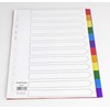Plastoreg 5er Set 12-teiliges Register/Trennblätter aus buntem stabilem PP, DIN