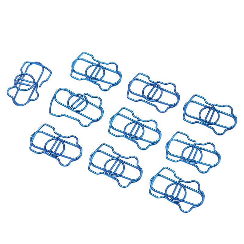 100PCS Metal Paper Clip Multifunctional Electroplating Process Prevent Slip Exquisite