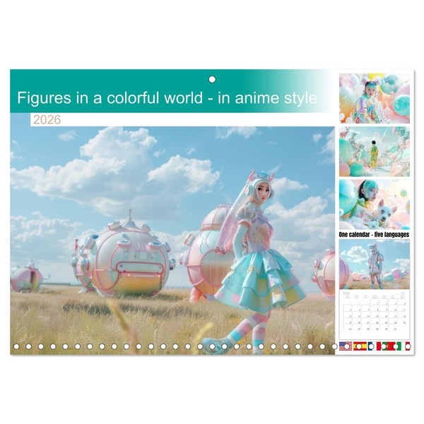 Figures in a colorful world - in anime style (Monthly