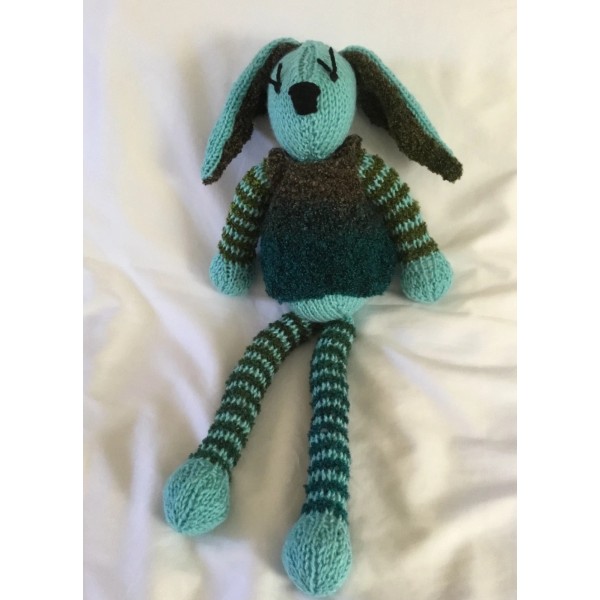 Handmade Bunny’s Crochet Stuffed Rabbit Toy Height 21-1/2” New Various