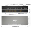 KAGO 4K HDMI Multi Viewer 4x1 Quad Divider with Remote