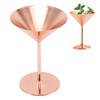 Stainless Steel Martini Glasses Fine Polish Rustproof Elegant Modern Martini
