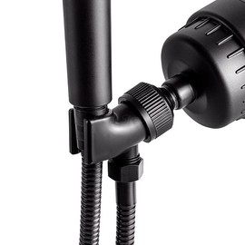 Original StoneStream Adjustable Wall Shower Adapter and Holder for Handheld Showerheads - Matte Black