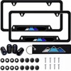 2 Pack Tri-Color 3 Colors Offroad Mountain Aluminum License Plate