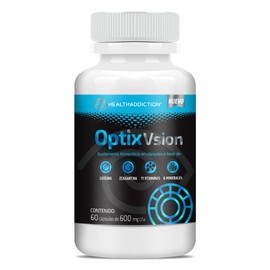 HEALTHADDICTION - Optix Vision Multivitaminico con Luteina y Zeaxantina 11 Vitaminas 8 Minerales 60 Capsulas Veganas 600 mg Suplemento Alimenticio Sin