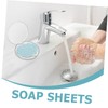 Healvian 50pcs Portable Travel Soap Sheets Cute for Hand Washing