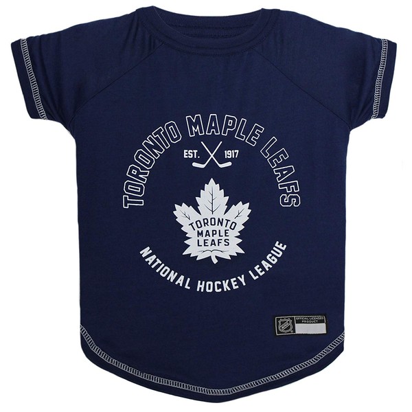 Pets First TOR-4014-XS Toronto Maple Leafs T-Shirt, Extra Small